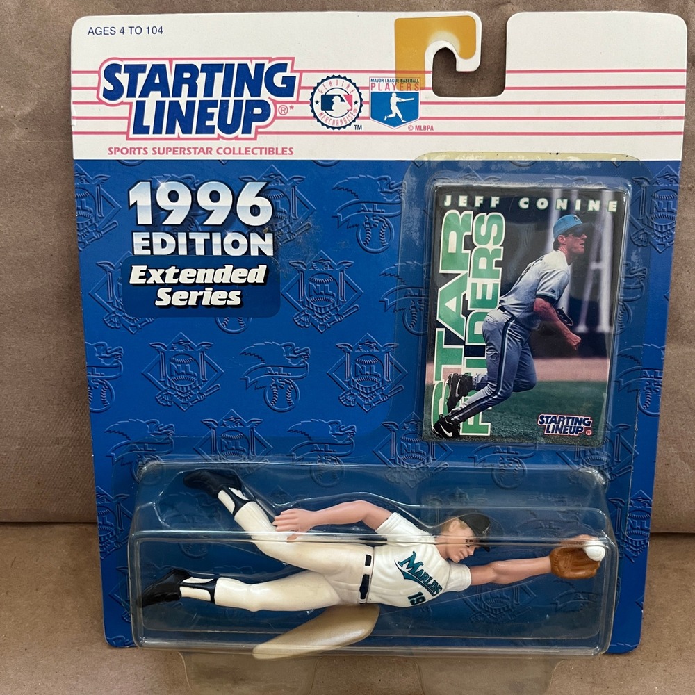 Kenner Starting Lineup 1996 Jeff Conine Florida Marlins Figure & Card New
